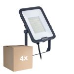 Mehrfachpackung 4x Philips LED-Scheinwerfer Ledinaire BVP167 70W 8400lm 110D - 830-840-865 CCT | IP65 - Symmetrisch