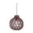 Good&Mojo Pendelleuchte Mendoza Bambus Burgundy S | Geeignet für 1x E27 