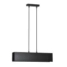 Emibig Pendelleuchte Gentor Stahl Schwarz | Geeignet für 2x E27 - Max 15W