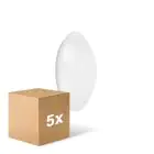 Mehrfachpackung 5x Ledvance Surface Rund 250 Weiß 13W 960lm - 840 Kaltweiß | IP44