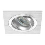 Noxion Encastré Spot Boxi MR16 inclinable Aluminium | Diamètre 80mm - GU10 Culot