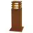 SLV Carré 40 Lampadaires Salon Acier Rouille | Extérieur - IP55 - Convient pour 1x E27 