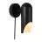 DFTP by Nordlux Rochelle Applique Murale Métal Noir | 76mm - Convient pour GU10