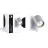 D'Lite Applique Murale Prisma Métal Argent | IP20 - Convient pour 1x GU10