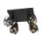 Eglo Plafonnier Carlton 7 Acier Noir Cuivre | IP20 - Convient pour 4x E27 