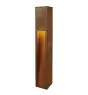 SLV Slot 80 Lampadaires Salon Acier Rouille 9W 30lm - 830 Blanc Chaud | Extérieur - IP55